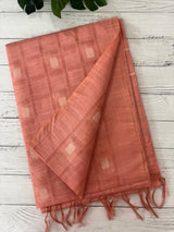 Semi tussar saree MS872 - Peach