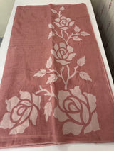 Soft mul chanderi saree with applique work- MSH200 DuskyRose