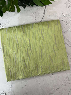 Semi tussar saree with thread work MTS490 PistaGreen