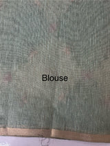 Soft Jute tissue saree with embroidery MJT671