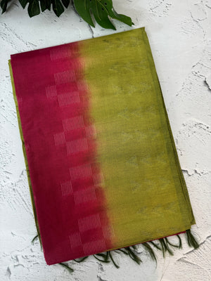 Bhagalpuri Semi tussar saree with contrast borders MST592
