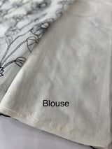 NetKota embriodery saree  MSH119 Black & White