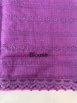 NetKota Hakoba saree with lace border MS6713- Purple