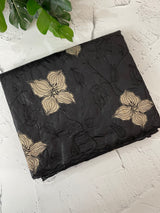 Semi organza saree with appliqué work - MSH906