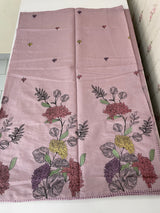 Malai chanderi saree with thread work MSM4567