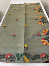 Jamdani silk Cotton Saree with thread work  MSJ787