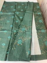 Pure desi tussar silk saree with embroidery- MTSS659