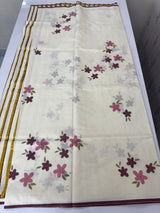 Kerala cotton saree - ‘Rajamalli’