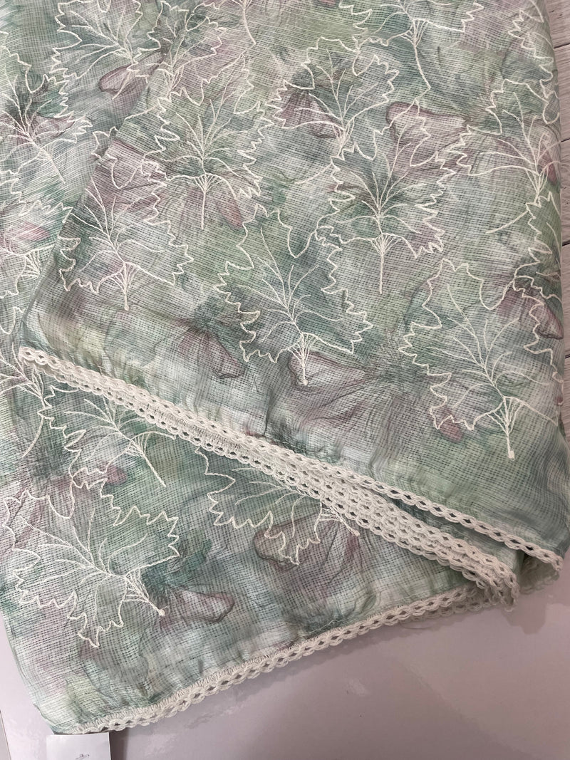 Soft kota checks saree with embroidery SVPSSR