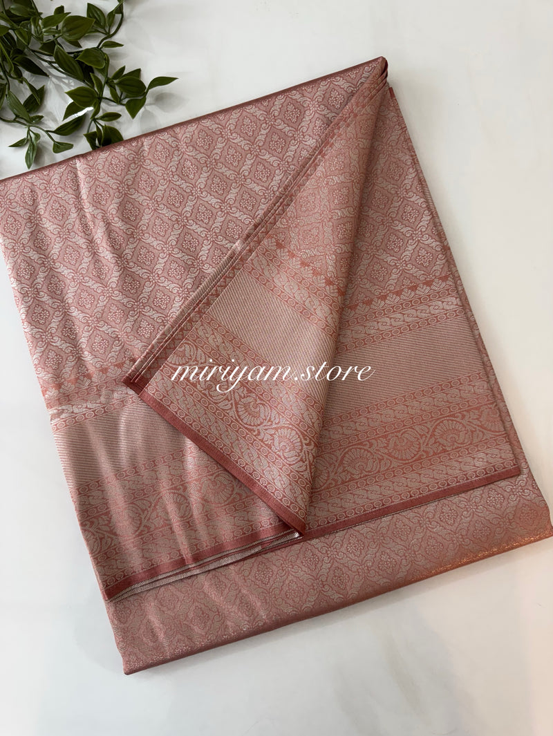 Pastel soft silk Saree - MKP917 DuskyPeach