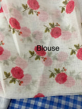Digital printed semi Linen Saree MLS615