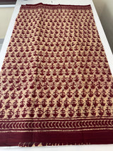 Hand block printed pure kota doria saree MBKD460