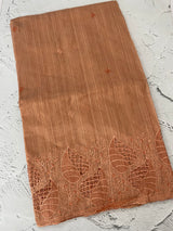 Blended matka Tussar silk saree with cutwork MS4856