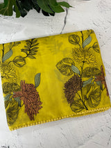 Malai chanderi saree with thread work MSM4567