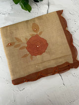 Printed Tissue silk saree with foil work MTS214
