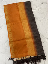 Semi silk saree with contrast borders MSS433