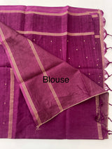 Tussar mix soft silk saree with Retta pettu borders - MST988 Vadamalli