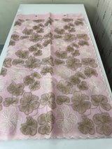 Jute linen saree with thread work MSH204