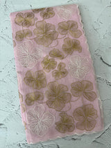 Jute linen saree with zari & thread work MSH204