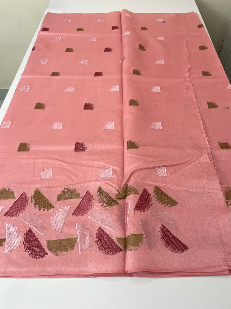 Semi silk saree MS67449- PeachPink