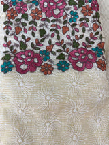 Unstitched Phulkari Netkota Salwar Set - MUS105