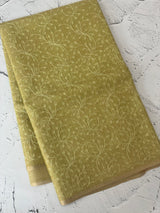 Tissue Silk embriodery saree MS49889- DuskyGreen