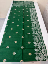 Blended tussar silk saree with embroidery- MS78911