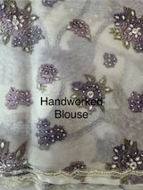 Handworked chiffon Organza saree MCS4534