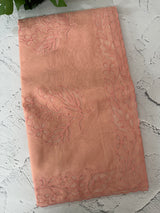 Moonga checks saree with Net Applique borders  MSH157 Peach