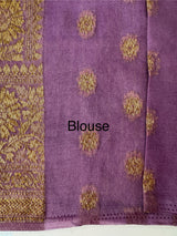 Semi banarasi Khaddi Georgette saree - MS1499 lightPurple