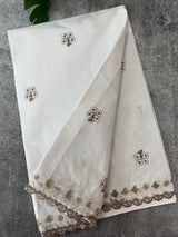 Kota cotton embriodery saree MS5645