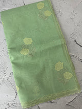 Kota Moonga checks Applique work saree  MSH278(2)
