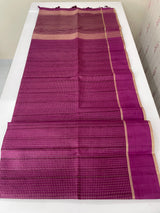 Tussar mix Semi silk saree with small zari weaving MSS8925