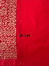 Banarasi semi katan saree SHKNSNM Red