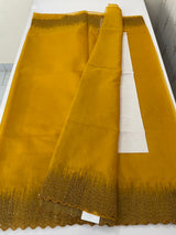 Semi Organza saree with embroidery borders - MSH296