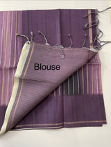 Multi color Semi soft silk saree with borders MSS590