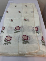 Soft kota checks saree with embroidery - STWICM