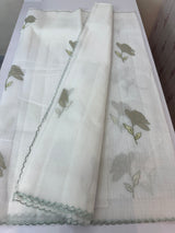 Kota silk cotton saree with applique work MS81789