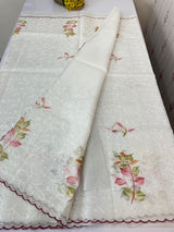 NetkKota saree with handpainting and embroidery MS7833