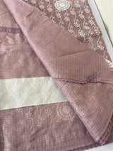 Soft kota checks saree with embroidery SVTS25