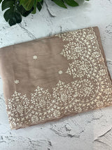 Soft Chanderi saree with  embroidery borders- MCK77
