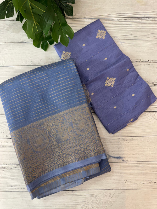 Semi silk saree with banarasi blouse MS2487