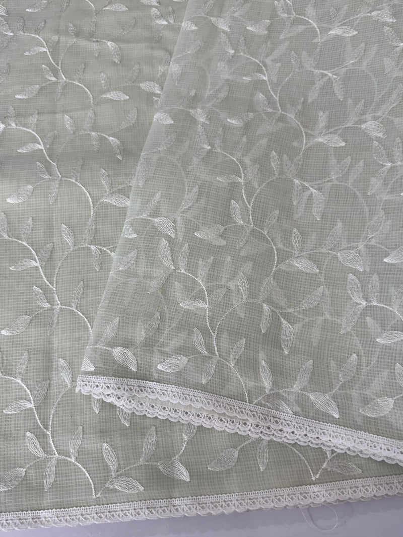 Kota embriodery saree MS1455 Pale Green