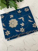 Malai chanderi saree with applique work MSM6201
