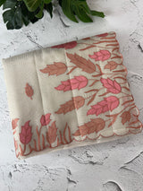 Tissue silk saree with applique work  MSH105