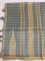 Blended soft tussar silk saree MS1587 PowderBlue