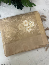 Tissue silk saree with embroidery MSH240