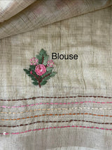 Handworked Blended tussar silk saree MS90543 (17)
