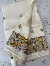 Soft kota checks saree with embroidery - STWSMY