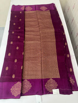 Pure Banarasi Tussar Georgette Saree  - MS44376